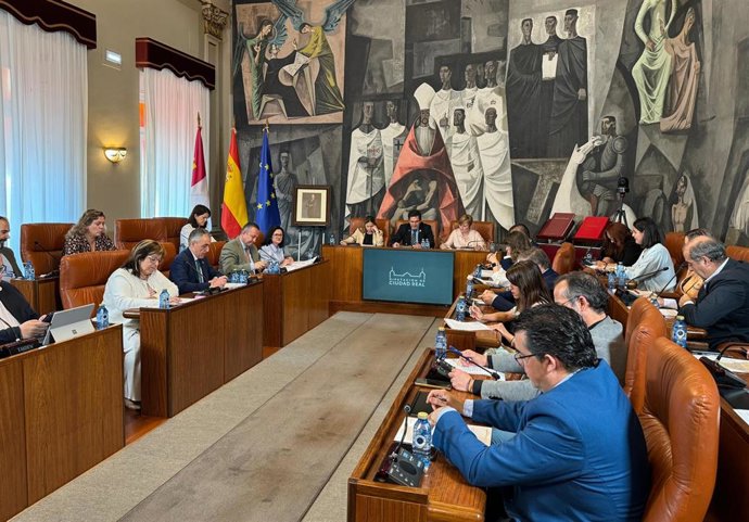 Pleno en la Diputación de Ciudad Real.