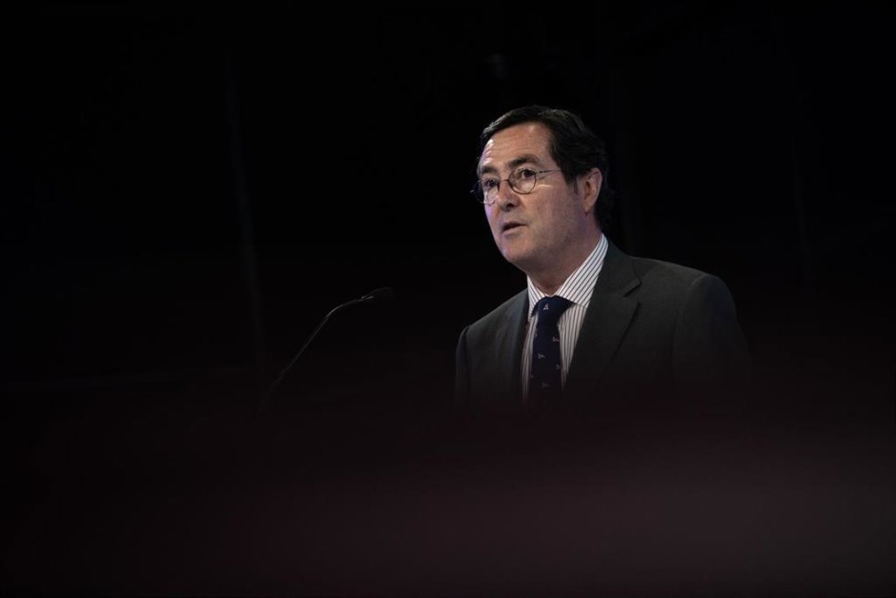El presidente de la CEOE, Antonio Garamendi