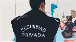 Archivo - Vigilante de seguridad.