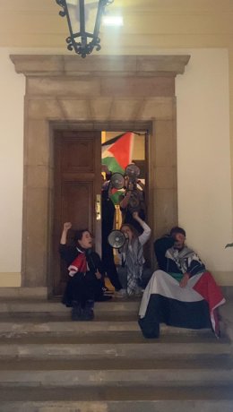 Encierro en el Rectorado de la Universidad de Oviedo