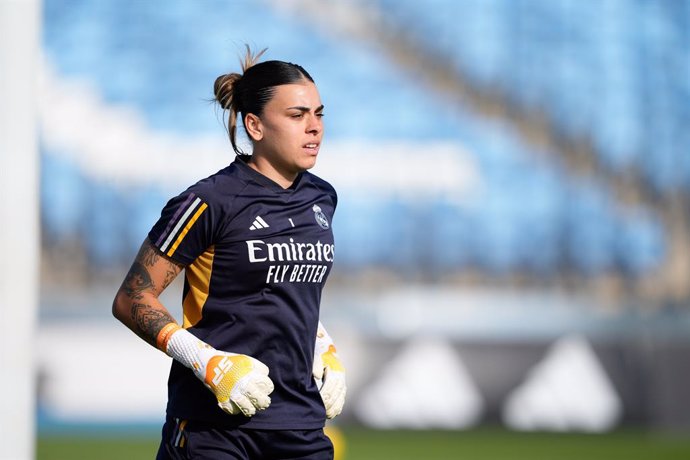 Archivo - Misa Rodriguez of Real Madrid warms up during the Spanish Women League, Liga F, football match played between Real Madrid and Granada CF at Alfredo Di Stefano stadium on April 14, 2024 in Madrid, Spain.