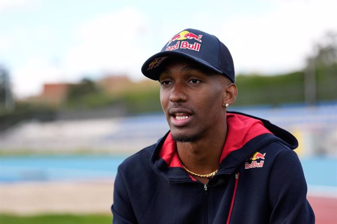 Archivo - Jordan Diaz attends an interview for Europa Press during a Red Bull Media Day at Polideportivo de Moratalaz on April 03, 2024, in Madrid, Spain.