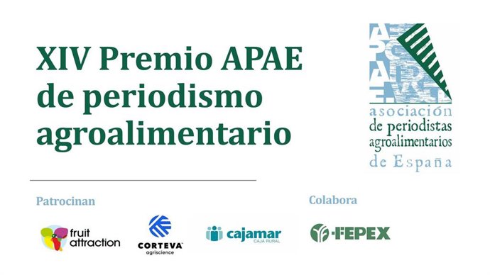 APAE convoca la XIV edición de sus premios periodísticos Fruit Attraction