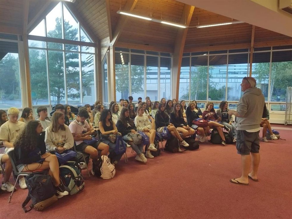 Alumnos del verano pasado que participaron en los programas de inmersión lingüística de la Conselleria de Educación.