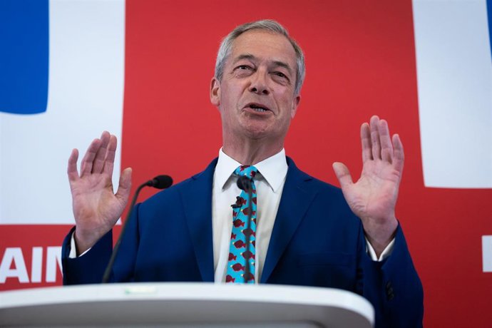 Nigel Farage, líder del partido Reforma
