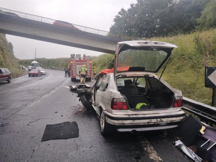 Accidente de tráfico en Arzúa.