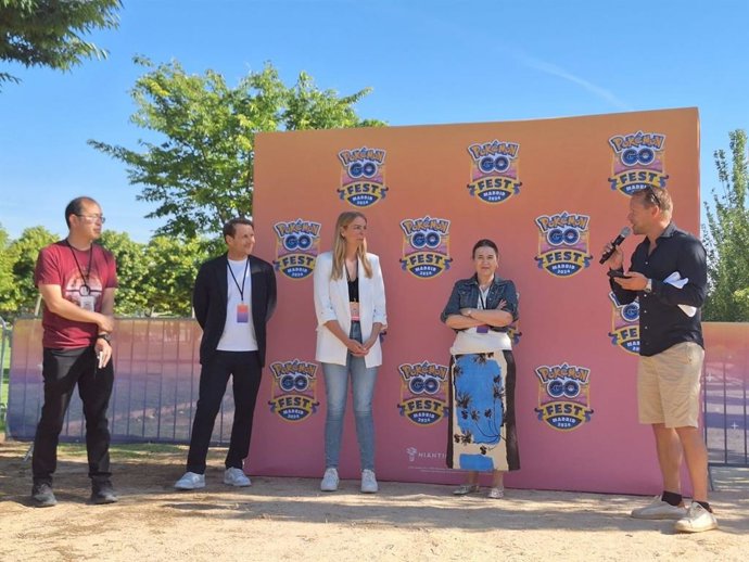 Rueda de prensa inaugural del evento Ppkémon Go Fest 2024 en el Parque Juan Carlos I