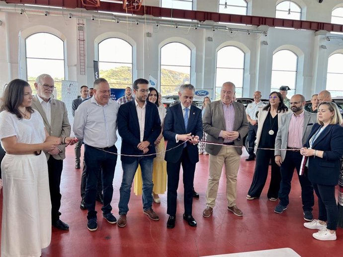 Inauguración de la XII Feria del Vehículo de Ocasión de Puertollano (Ciudad Real).