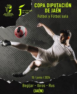 Cartel de las finales de la Copa Diputación de Jaén de Fútbol y Fútbol Sala
