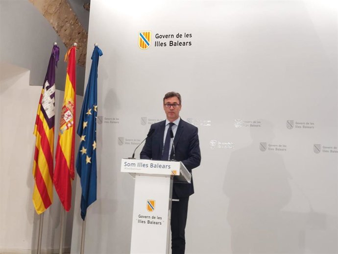 El portavoz del Govern, Antoni Costa, en rueda de prensa