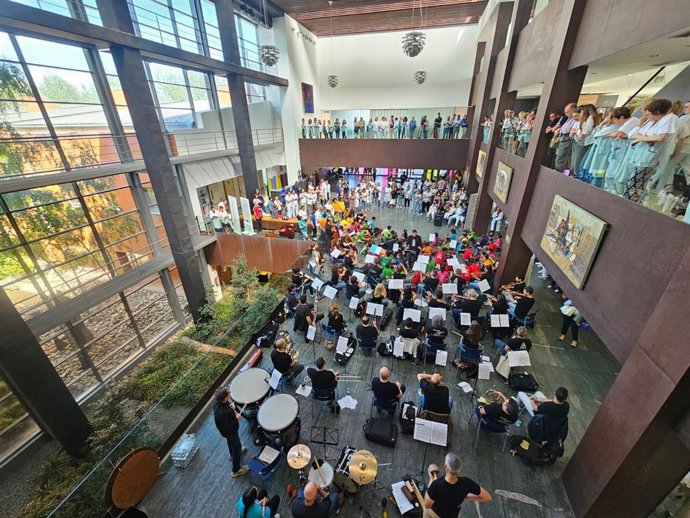Concierto en el hall del Hospital Universitario Río Hortega de Valladolid.