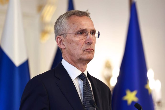 El secretariol general de la OTAN, Jens Stoltenberg, durante una visita oficial a Finlandia (archivo)