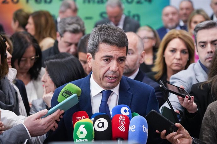 Archivo - Arxiu - El president de la Generalitat, Carlos Mazón, en imatge d'arxiu