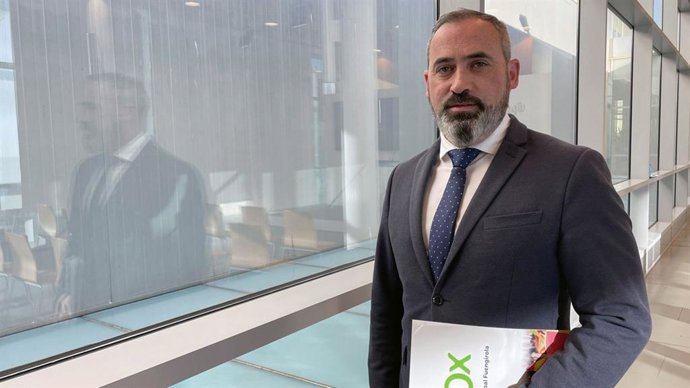 El portavoz del grupo Vox en la Diputación de Málaga, Antonio Luna.