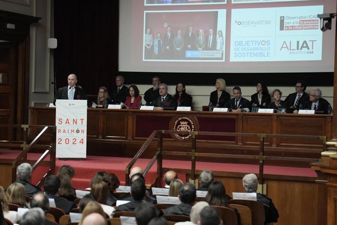 El Icab termina los actos de la festividad de Sant Raimon de Penyafort, patrón de la abogacía, con la Sesión Solemne.