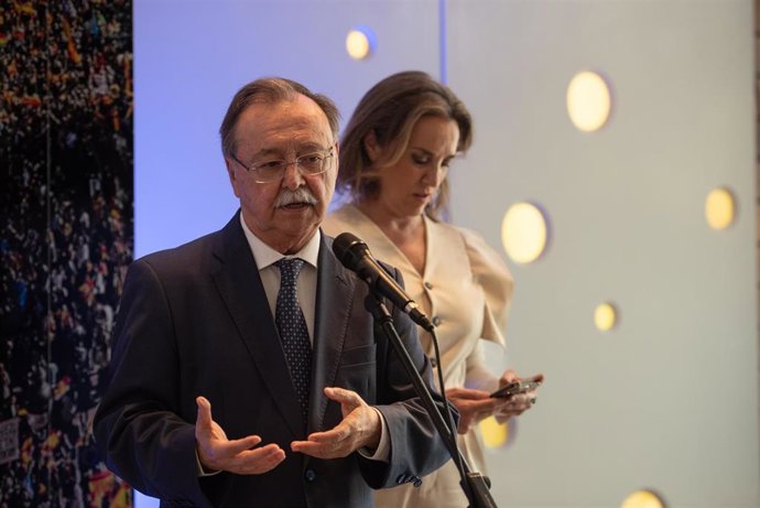 El presidente de Ceuta, Juan Jesús Vivas, en una reciente rueda de prensa.