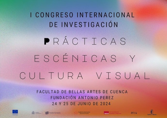 Cartel del I Congreso Internacional de Investigación 'Prácticas Escénicas y Cultura Visual'.