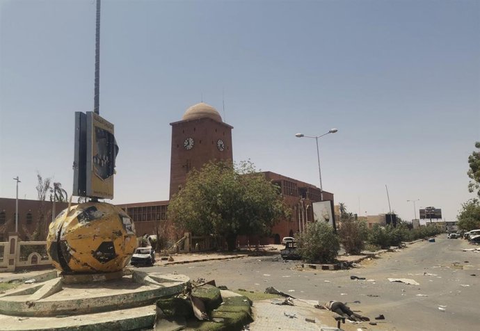 Archivo - Imagen de archivo de la ciudad de Omdurman durante la guerra de Sudán 