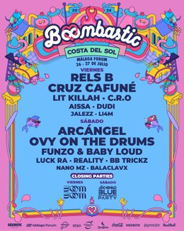 Cartel de Boombastic Costa del Sol.