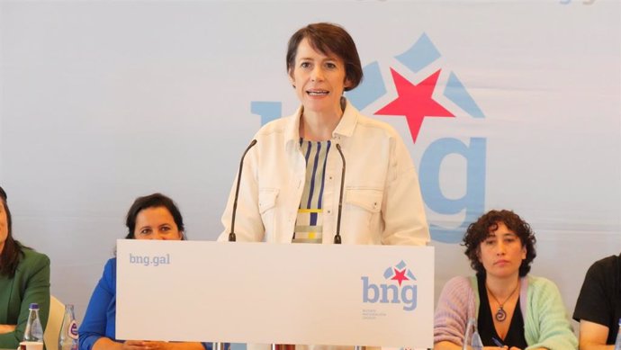 La portavoz nacional del BNG, Ana Pontón, interviene en el Consello Nacional del Bloque