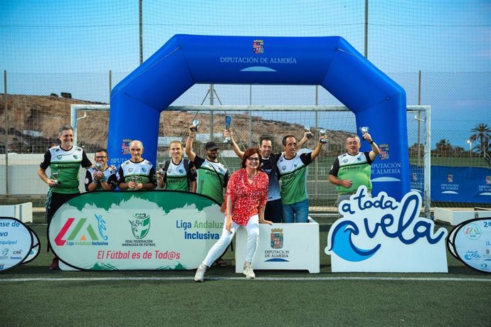 Entrega de premios de la II Liga Almeriense de Fútbol Inclusivo.