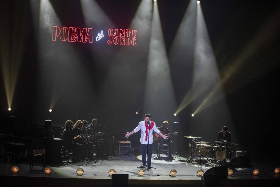 Miguel Poveda, en el Auditorio de Almería.