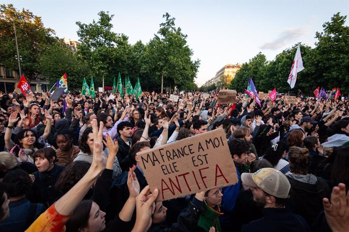 Manifestació contra l'extrema dreta a França