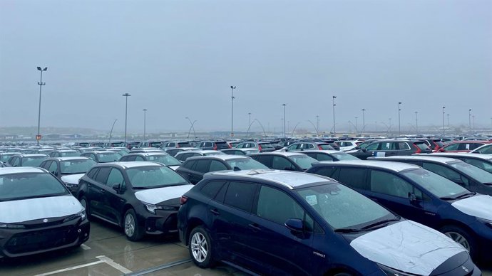 Archivo - Primeros coches de la marca Suzuki que llegan al Puerto de Santander