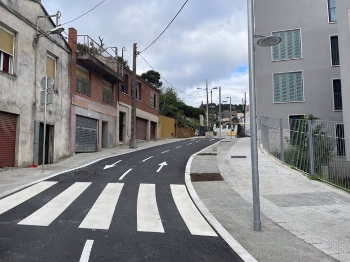 Obras finalizadas para reacondicionar una zona en el distrito de Nou Barris de Barcelona