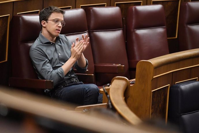 El líder de Más País, Iñigo Errejón, durante una sesión plenaria, en el Congreso de los Diputados, a 28 de mayo de 2024, en Madrid (España).