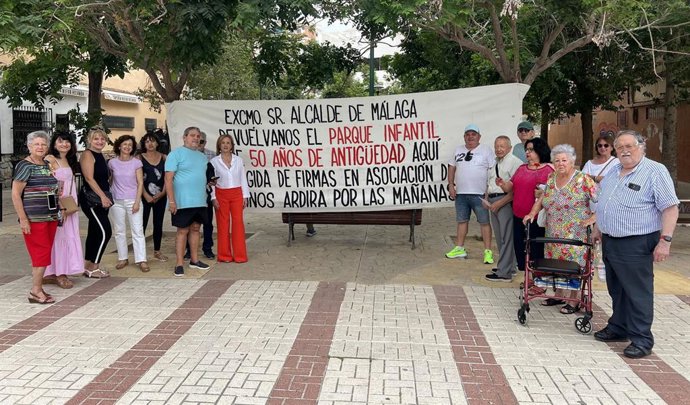 PSOE exige el "regreso" del parque infantil de Ardira y la "mejora" de estos espacios en el resto de barrios de Málaga.