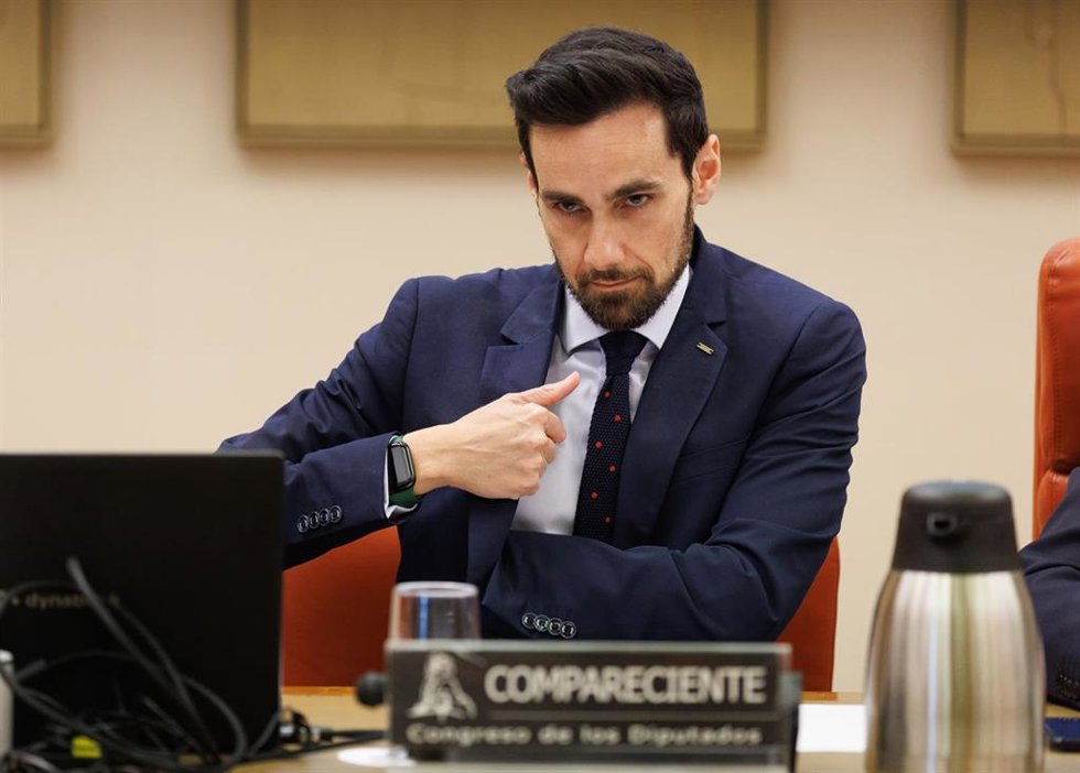 Archivo - El secretario de Estado de Seguridad, Rafael Pérez, durante una comisión de Interior en el Congreso de los Diputados