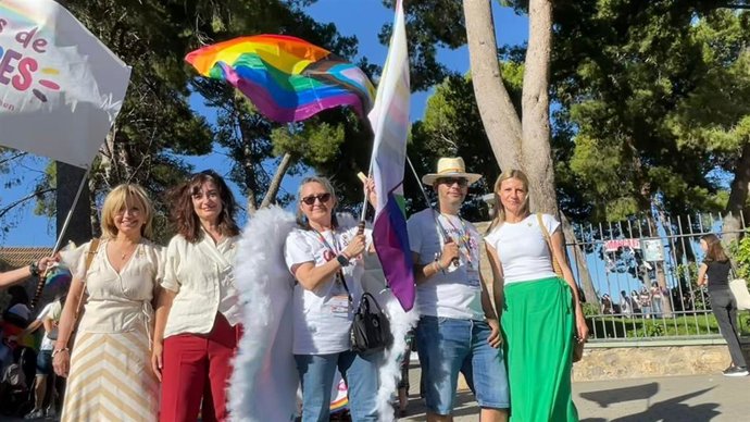Ediles del PSOE de Jaén en actos LGTBI.