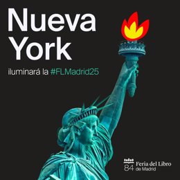 La directora de la Feria del Libro de Madrid, Eva Orúe, ha anunciado en rueda de prensa que Nueva York "iluminará" la cita del próximo año.