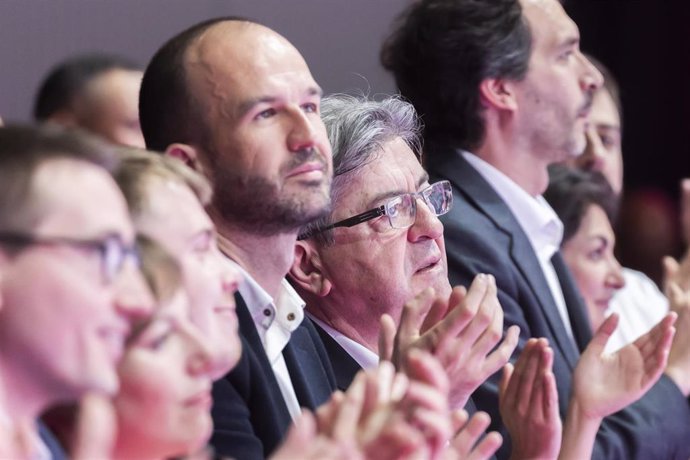 Manuel Bompard y Jean-Luc Mélenchon 