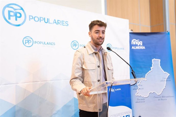 El presidente de Nuevas Generaciones del PP de Almería, Diego Martínez.