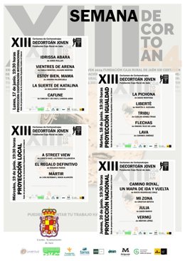 Cartel proyección de cortos.