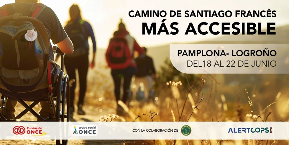 Una docena de personas con discapacidad recorrerán la semana próxima el Camino de Santiago entre Pamplona y Logroño