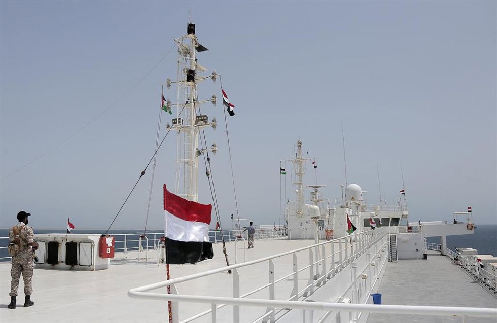 Archivo - Imagen de archivo del barco 'Galaxy Leader', secuestrado por los hutíes