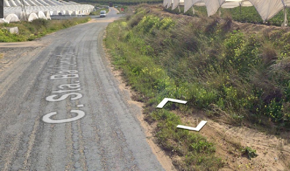 Lugar del accidente.