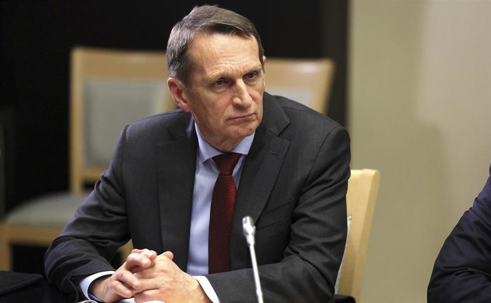 Archivo - Serguei Narishkin, jefe de los servicios de Inteligencia Exterior de Rusia.