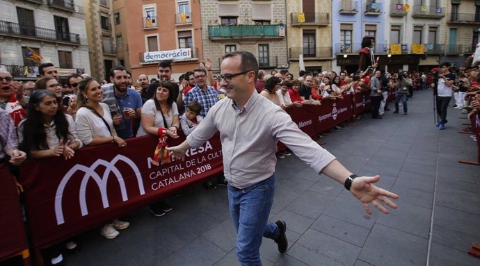 El entrenador de baloncesto Pedro Ocampo en su primera etapa en el Bàsquet Manresa