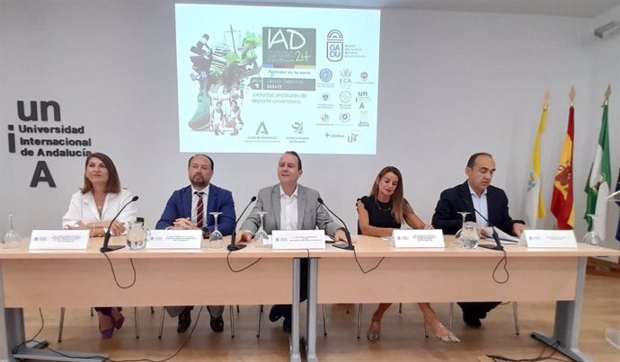 Inauguración de las Jornadas Andaluzas de Deporte Universitario en la sede de La Rábida (Huelva) de la Universidad Internacional de Andalucía.