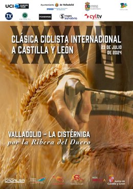 Cartel de la Clásica Ciclista Internacional a CyL 2024.