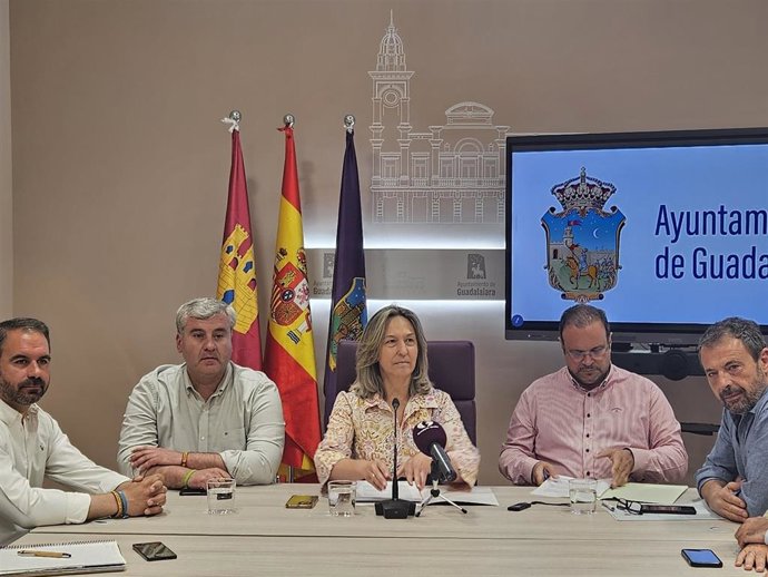 Rueda de prensa de la alcaldesa de Guadalajara, Ana Guarinos, para evaluar su primer año de Gobierno municipal.