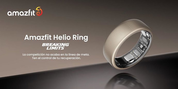 Zepp lanza 'Amazfit Helio Ring', el anillo que pretende revolucionar la recuperación atlética.
