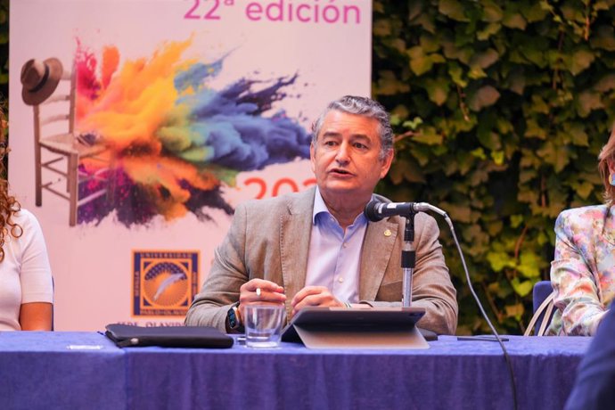 El consejero de Presidencia de la Junta de Andalucía, Antonio Sanz, en los cursos de verano de la Pablo de Olavide 2024.
