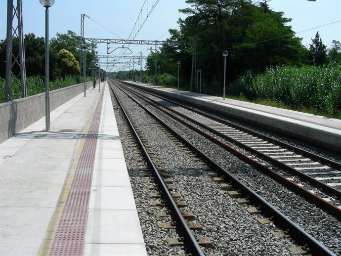 Estación de tren de Bordils (Girona).