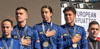 España, oro en el Europeo con el equipo mixto de saltos de trampolín