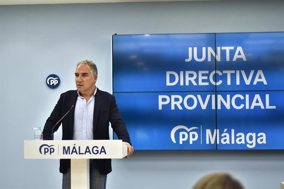 El vicesecretario de Coordinación Autonómica y Local y Análisis Electoral del PP, Elías Bendodo.
